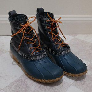{ L.L. Bean Boots } Raven Navy Blue 8" Thinsulte Boots